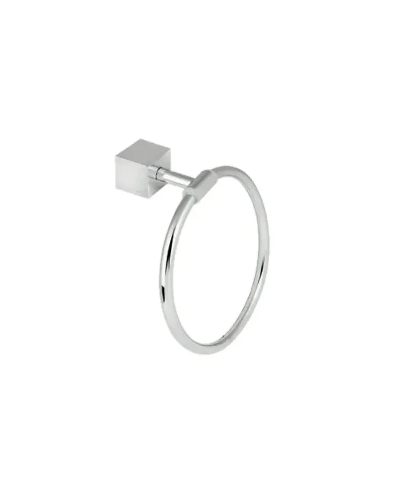 Anilla para baño circular de acero con acabado satinado CURVE de Aquore