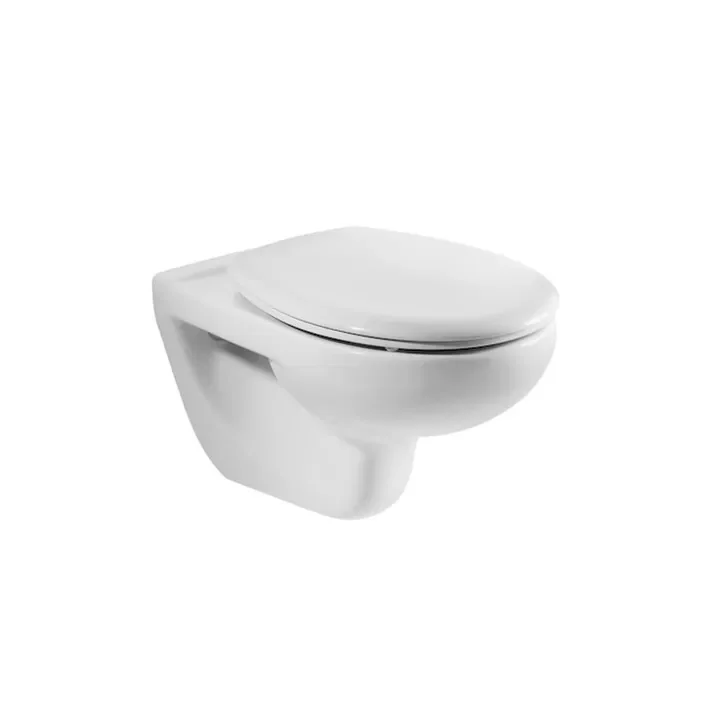 Roca Victoria Supralit – Tapa WC, Cierre Amortiguado, Antibacteriana, Bisagras Acero Inoxidable