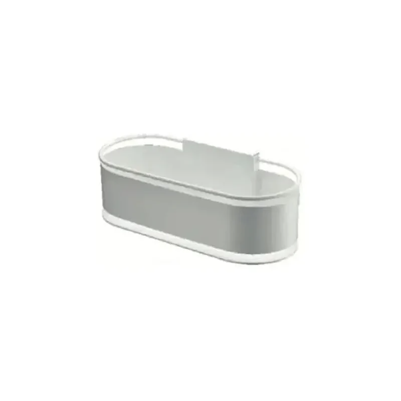 Jabonera frontal con diseño elegante de acero s304 con acabado blanco mate Anga de Imex