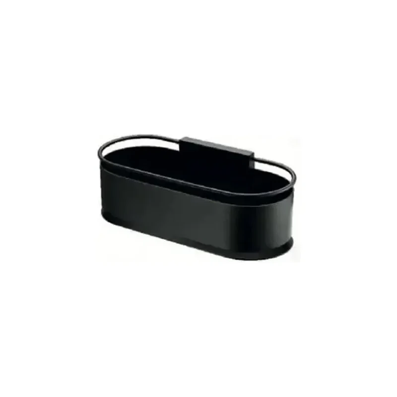 Jabonera frontal con diseño elegante de acero s304 con acabado negro mate Anga de Imex