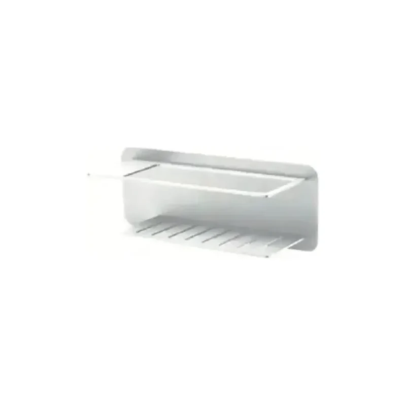Jabonera frontal con diseño moderno de acero s304 con acabado blanco mate Bethari de Imex