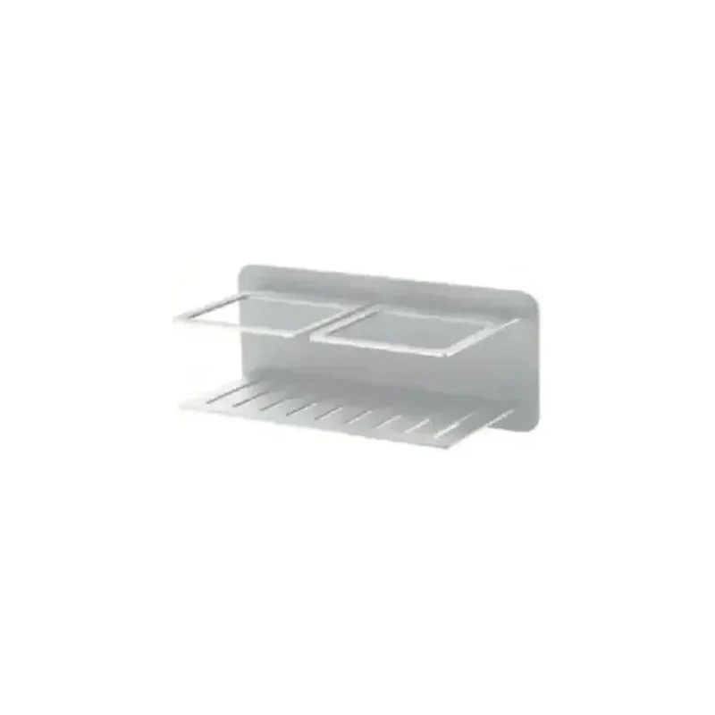 Jabonera frontal con diseño elegante de acero s304 con acabado en color blanco mate Iman de Imex