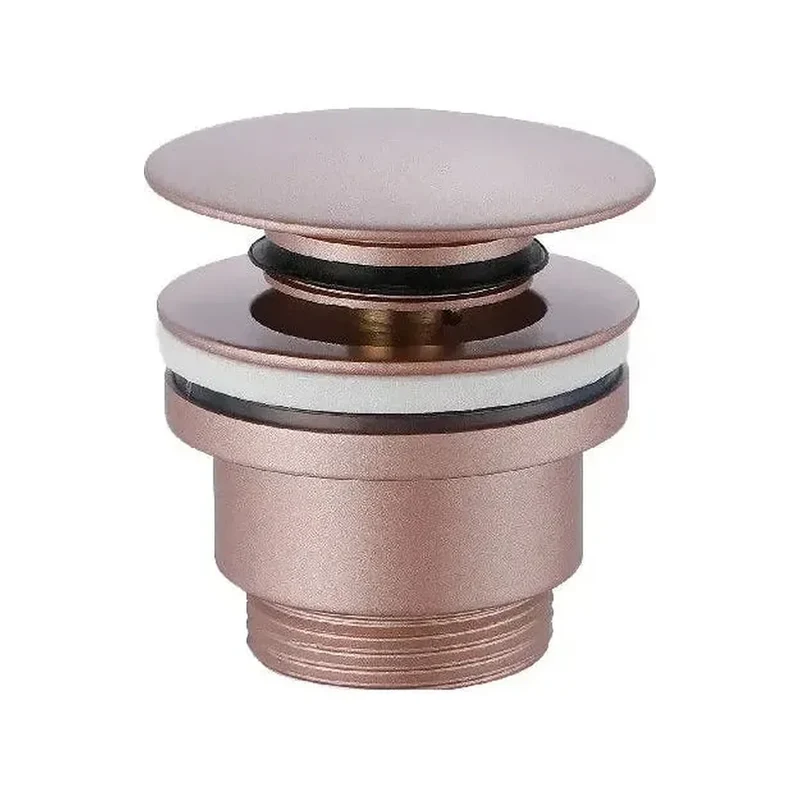 Válvula de desagüe click-clack para lavabos o bidé con acabado color champagne de Imex