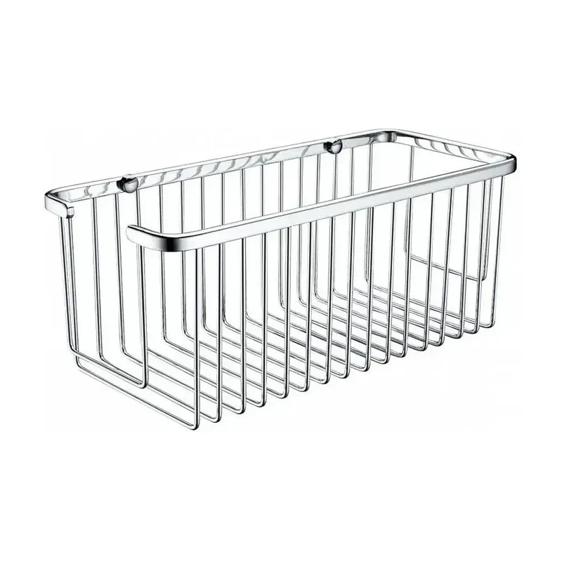 Estante con rejilla fabricado en acero inoxidable con acabado cromado de 30 cm de Imex