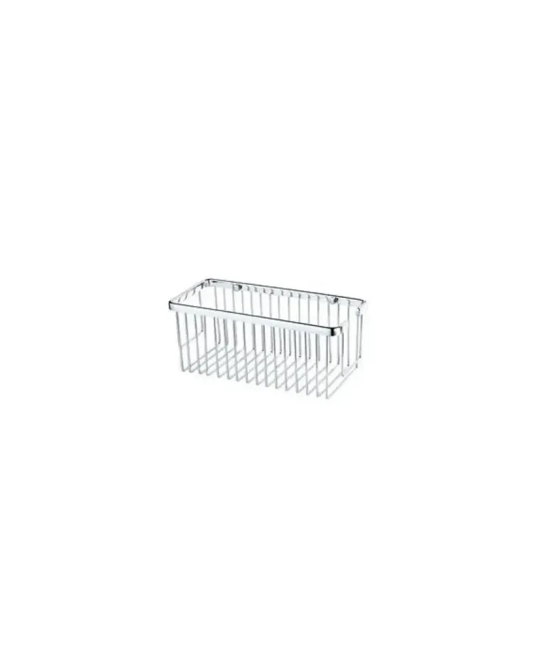 Cesta rejilla rectangular de acero inoxidable de acabado cromado de Aquore