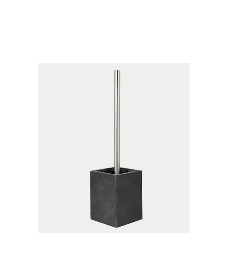 Escobillero de suelo para baño y acabado piedra Stone de diseño moderno BLACK de Aquore