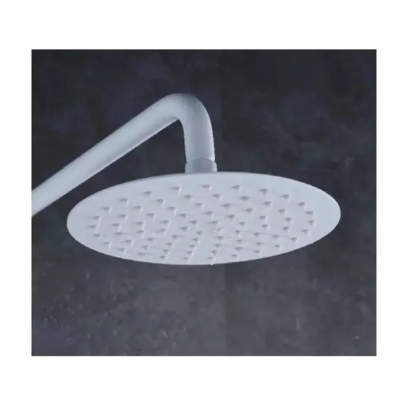 Conjunto de ducha con grifo termostático de diseño moderno con un acabado blanco mate Kent de Imex