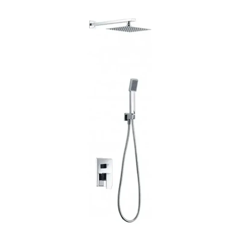 Conjunto para duchas de pared con un diseño moderno en acabado cromado Dublin de Imex