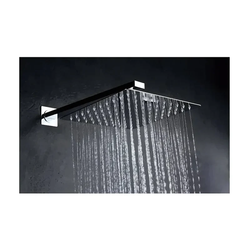 Conjunto para duchas de pared con un diseño moderno en acabado cromado Dublin de Imex