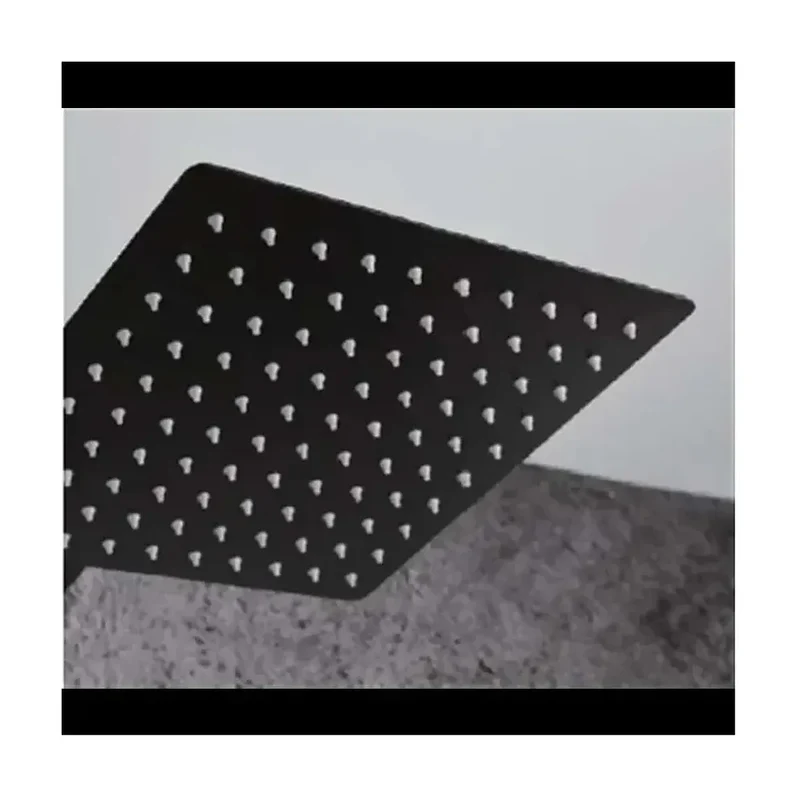 Conjunto para la ducha empotrado en color negro mate con un diseño moderno Dublin de Imex