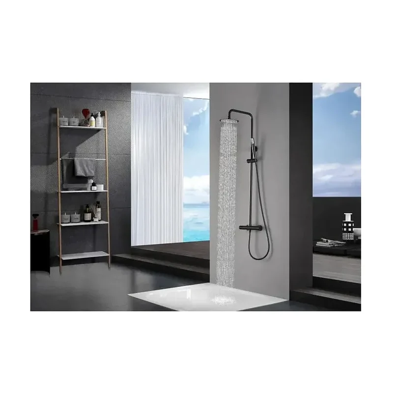 Columna de ducha termostática acero inoxidable Imex