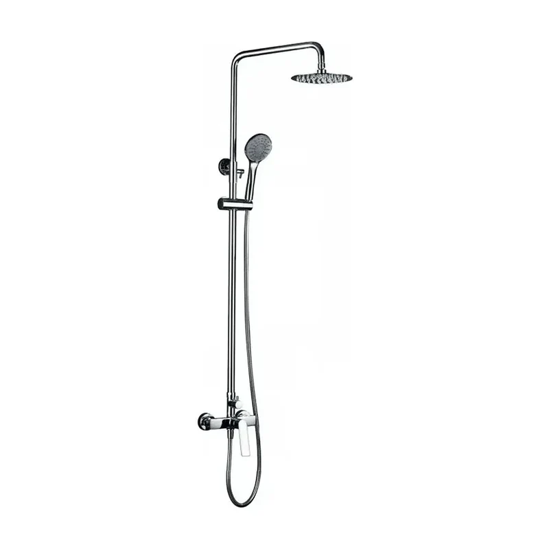 Columna de ducha de diseño extensible y moderno con un acabado cromado Luxor de Imex