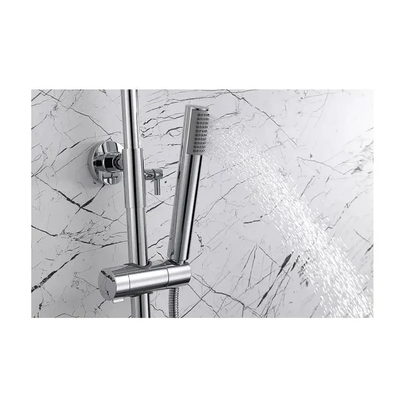 Columna de ducha termostática con una barra extensible hasta los 132 cm Line de Imex