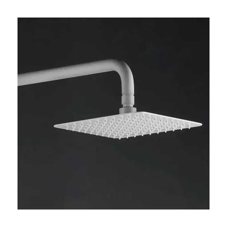 Columna de ducha con grifería fabricada en latón de acabado blanco mate Art de Imex