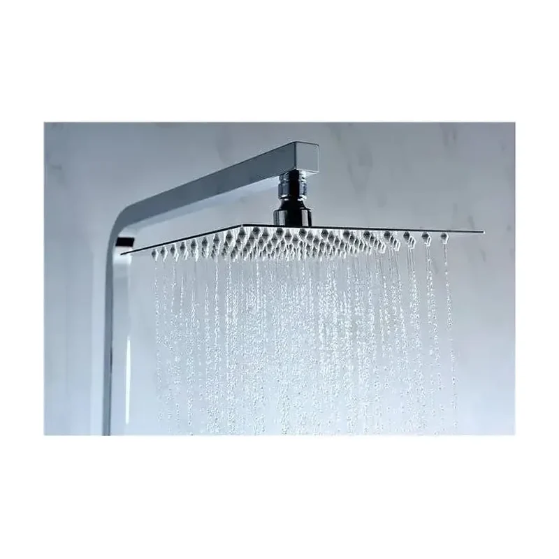 Columna de ducha extensible de 92 a 136 cm de acero inoxidable con rociador extraplano Valencia de Imex