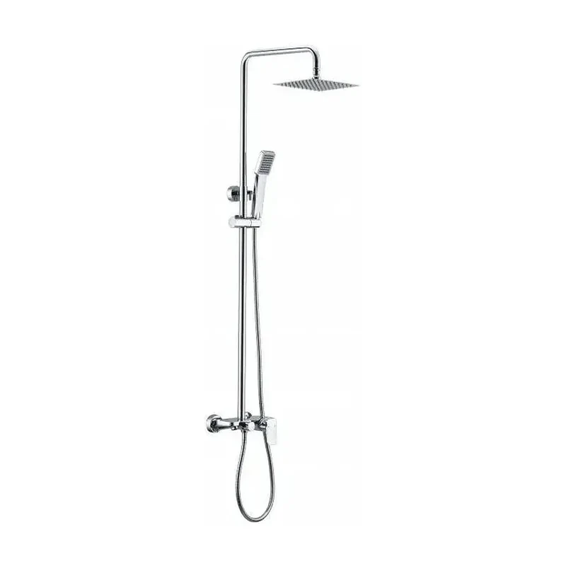 Columna de ducha y bañera de diseño minimalista fabricada en acero inoxidable Liverpool de Imex