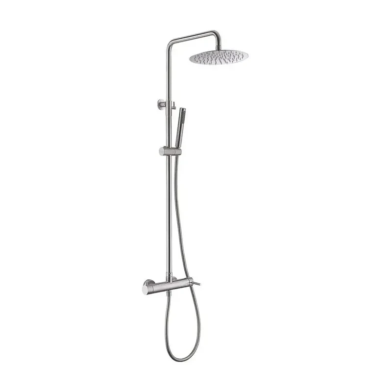 Columna de ducha de acero inoxidable s316 extensible de 88 hasta 125 cm Moscu de Imex