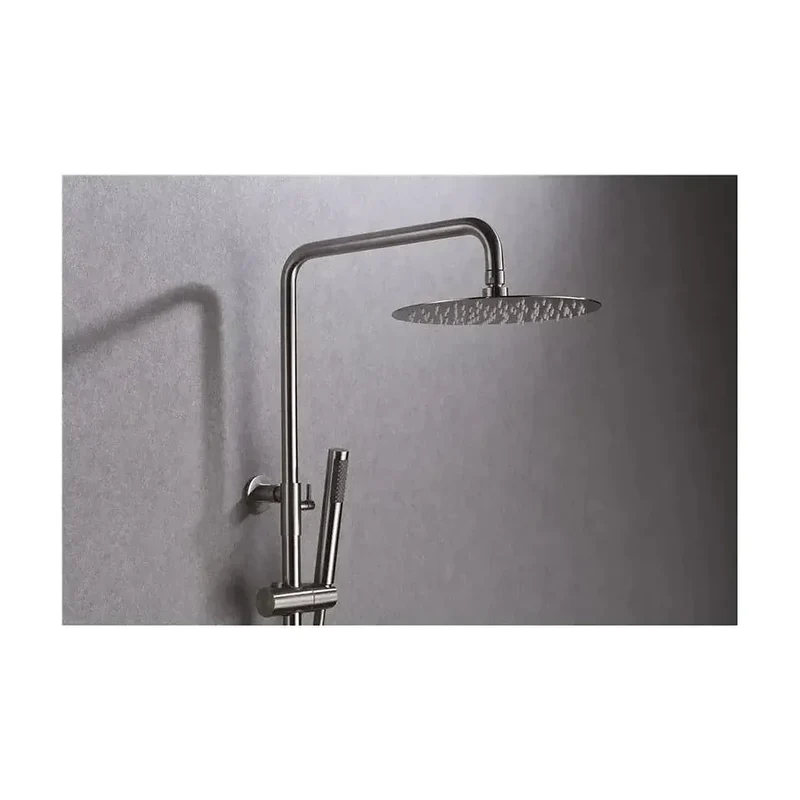 Columna de ducha de acero inoxidable s316 extensible de 88 hasta 125 cm Moscu de Imex