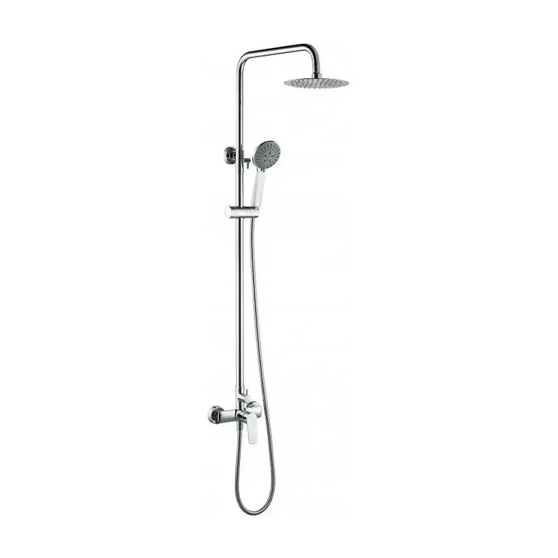 Columna de diseño moderno para ducha monomando con un acabado cromado Belgica de Imex