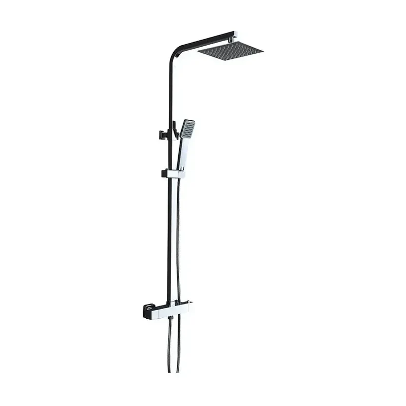 Columna termostática para ducha con un grifo integrado fabricado en latón Vigo de Imex