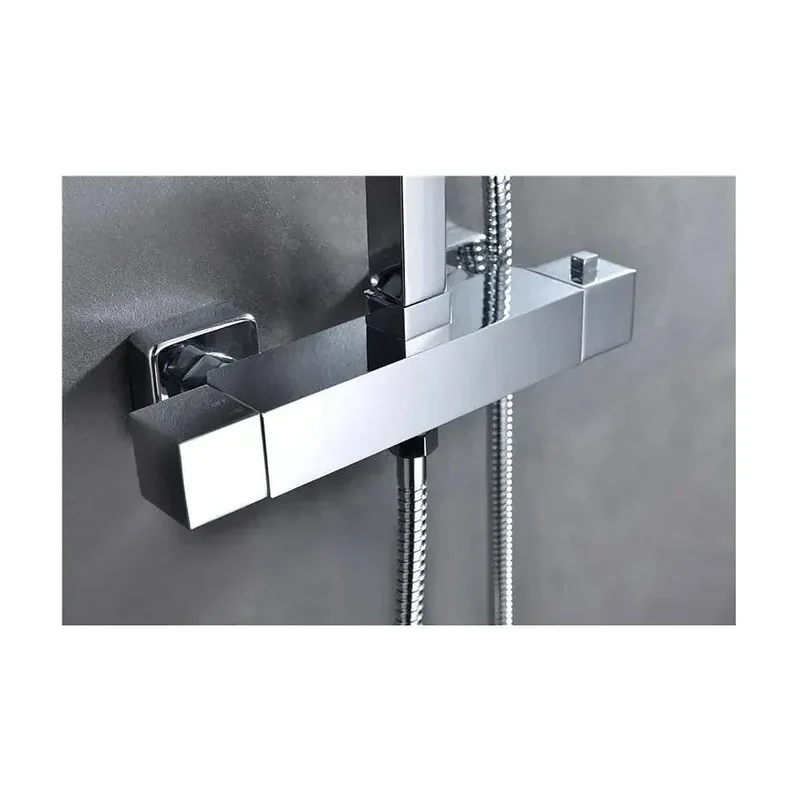 Columna termostática para ducha con un grifo integrado fabricado en latón Vigo de Imex