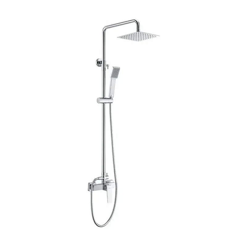 Columna de diseño moderno para ducha con una barra extensible de acabado cromado Art de Imex