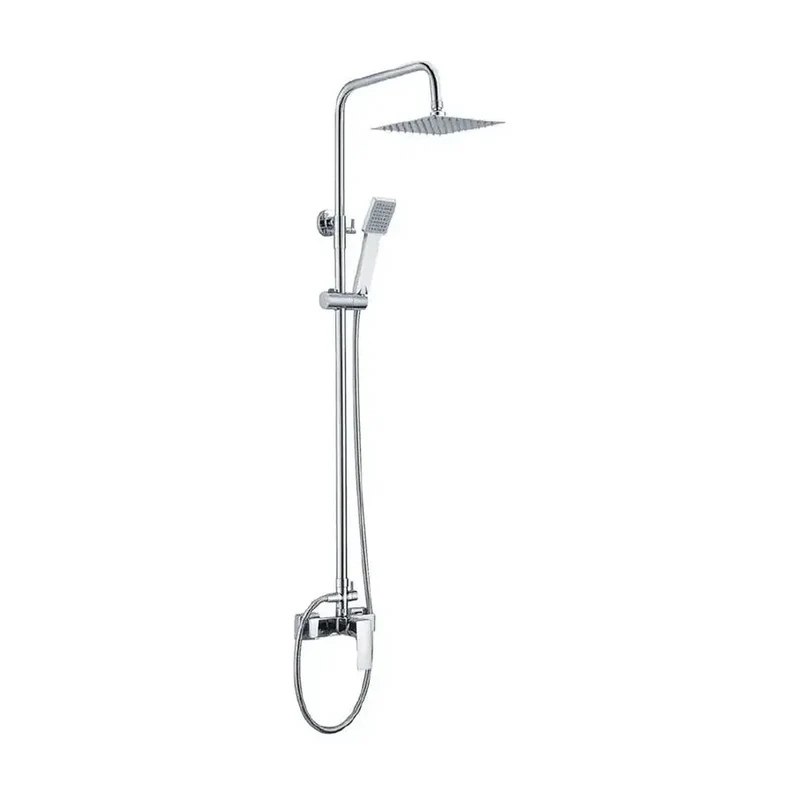 Columna de ducha con un diseño moderno y extensible de acabado cromado Bali de Imex