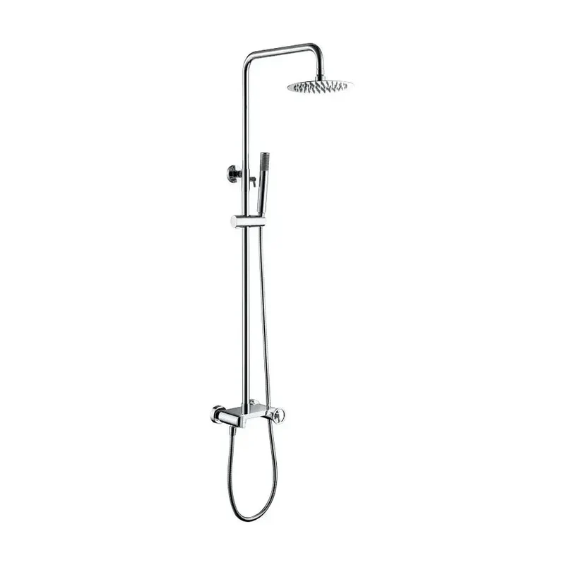 Barra de ducha monomando extensible acero inoxidable con acabado cromado Olimpo de Imex