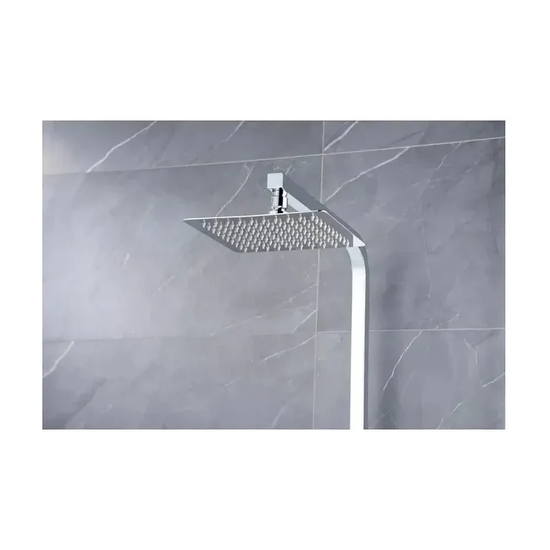 Barra de ducha monomando extensible en acero inoxidable con acabado cromado Pisa de Imex
