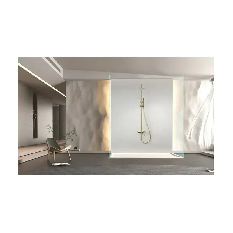 Barra de ducha Imex Delos | Monomando extensible | Oro cepillado
