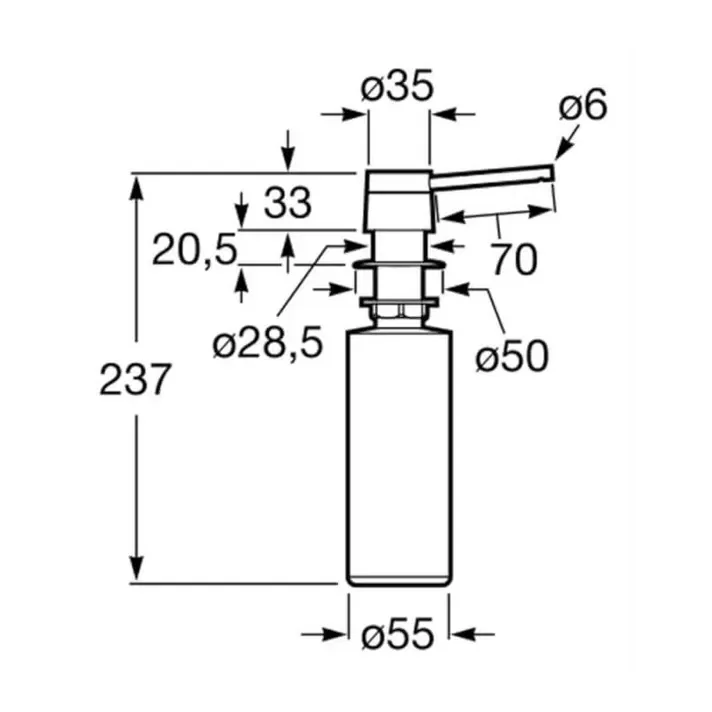 Roca Roma A870P10700 – Fregadero, 70 cm