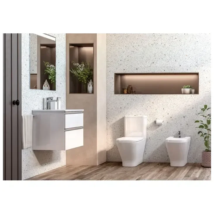 Roca The Gap A35747C000 – Bidé Adosado a Pared, Blanco