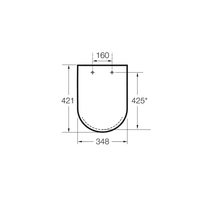Roca Victoria A801B6600B – Tapa WC Redonda, Cierre Normal, Antibacteriana