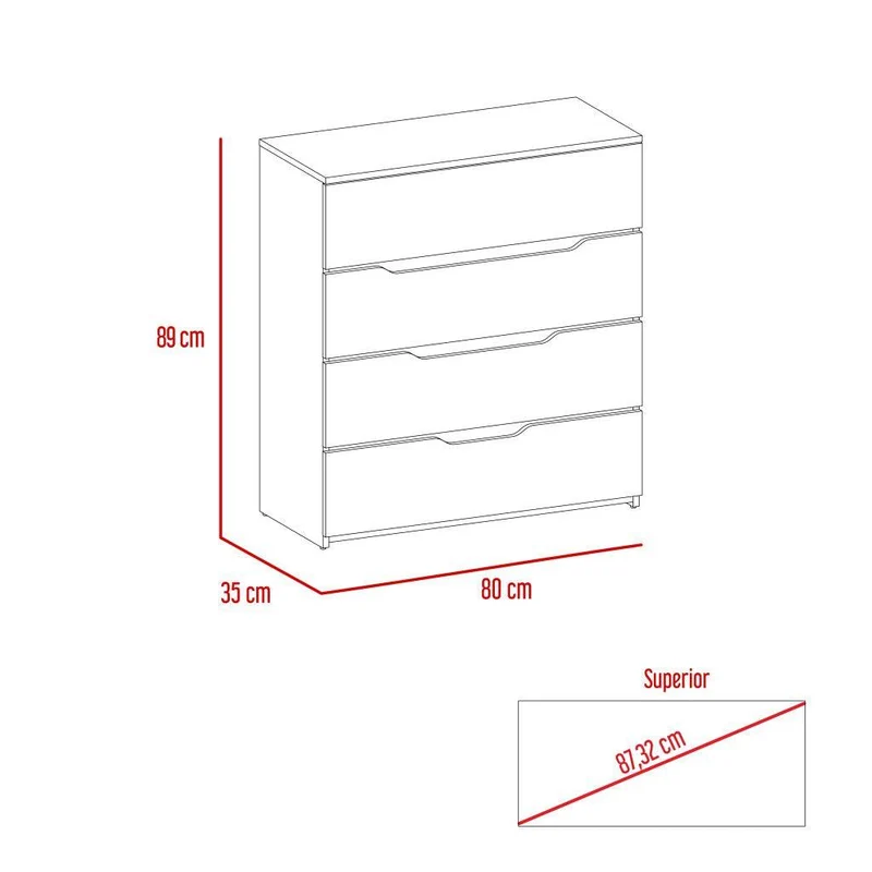 Combo para Habitación, Salva, Incluye Organizador y Espejo