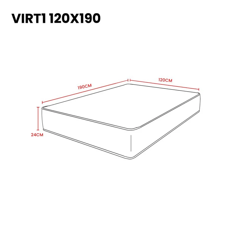 Combo Tobit de Cama y Colchón Semidoble para Habitación