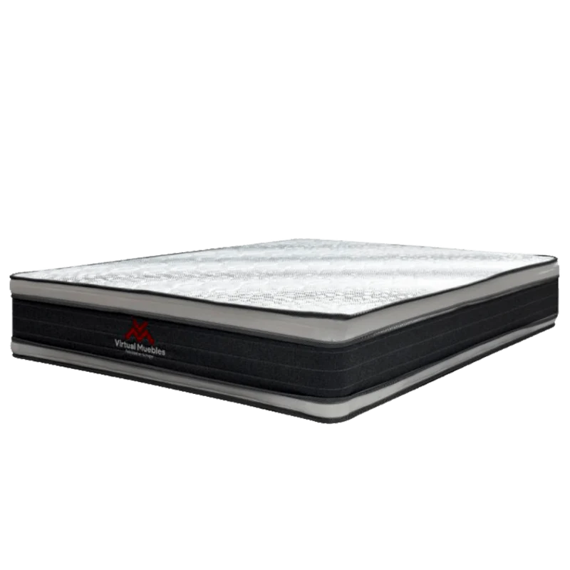 Combo para Habitación Bela, Incluye Base Cama Doble, Colchón y Protector