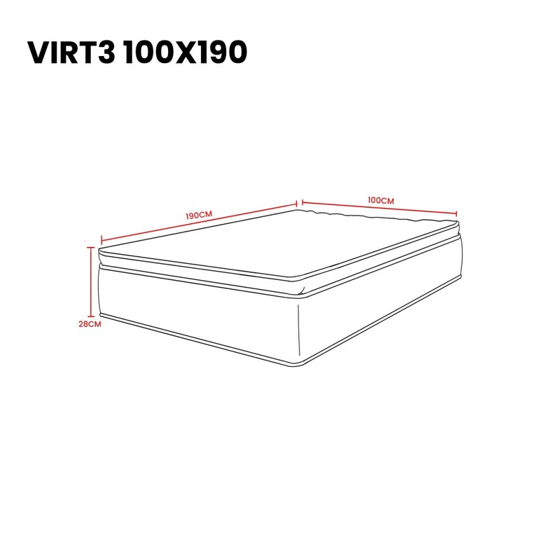 Combo para Habitación Acis, Incluye Base Cama Sencilla, Colchón y Protector