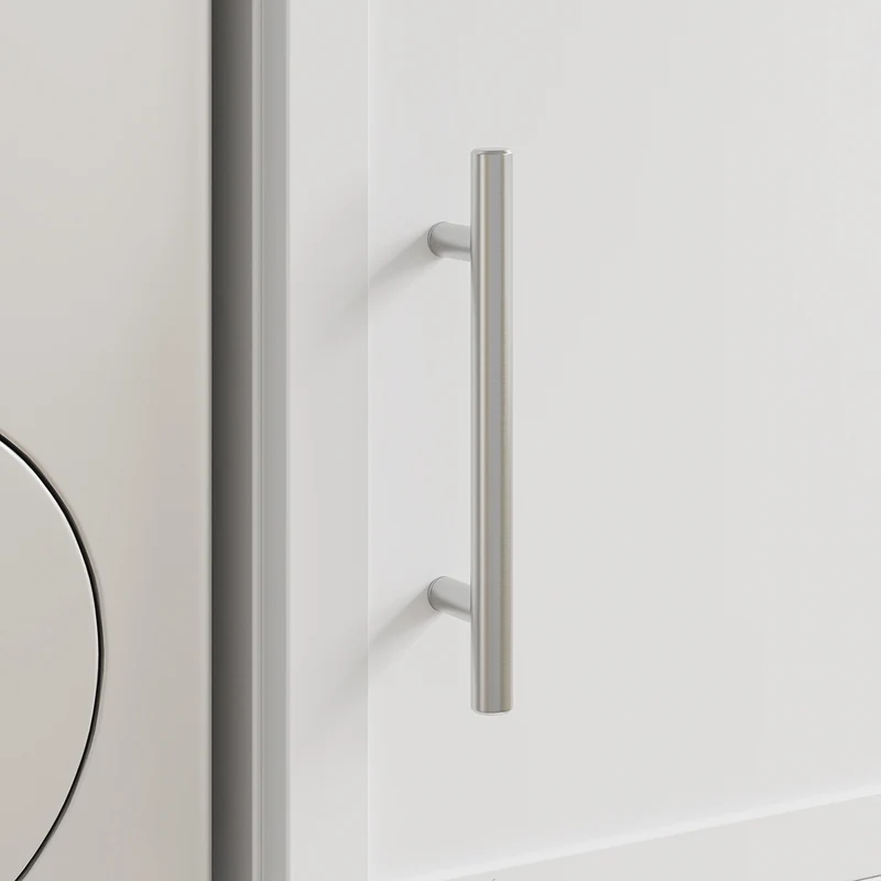 SoBuy BZR231-W Mueble torre para lavadora y secadora apilables Blanco 110x66x186 cm
