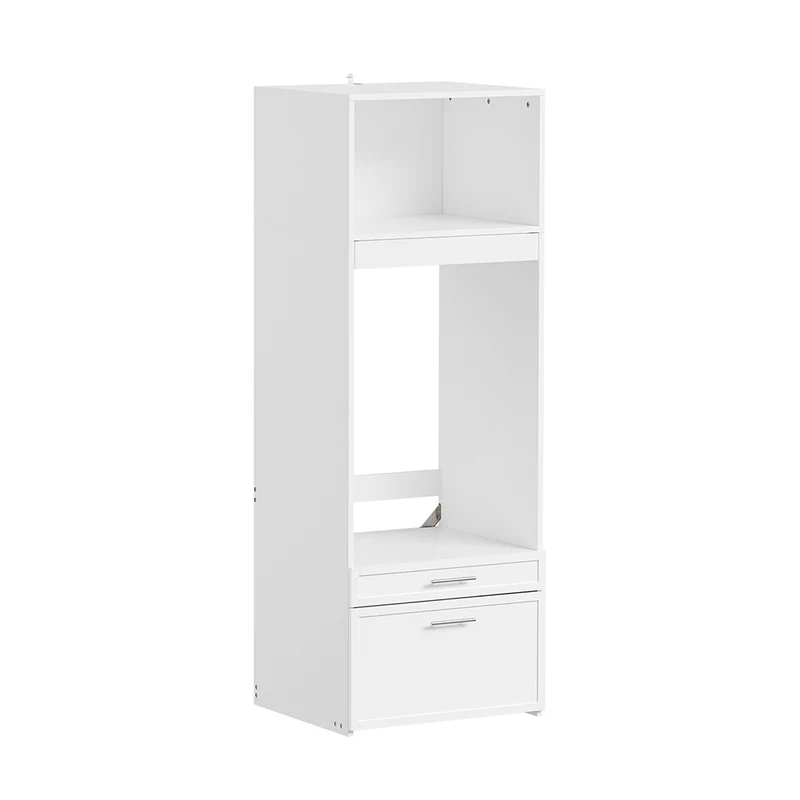 SoBuy BZR230-W Mueble para lavadora y secadora con puertas Blanco 66x60.5x186 cm