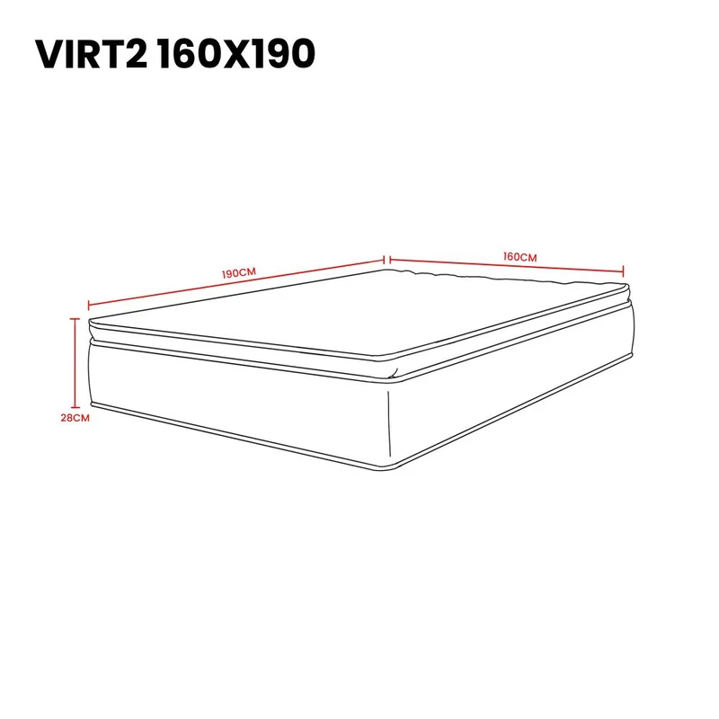 Combo Atlantis de Cama y Colchón Queen para Habitación