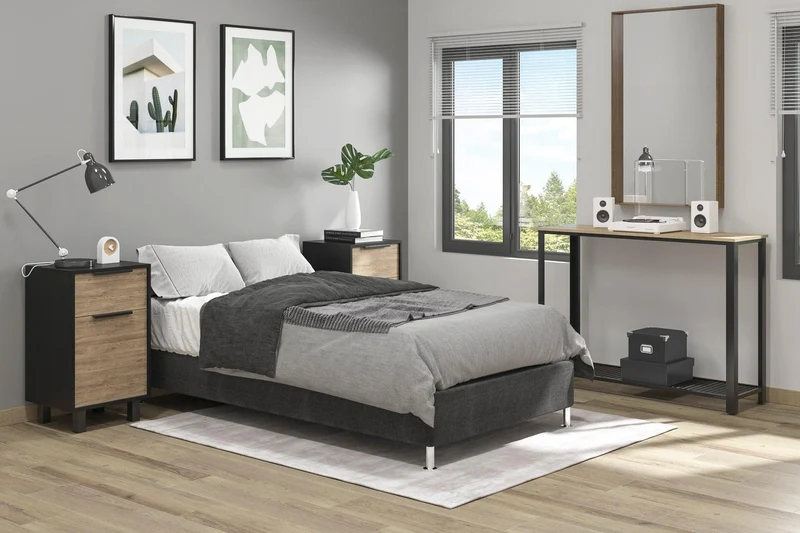 Combo Bentor de Cama y Colchón Sencillo para Habitación