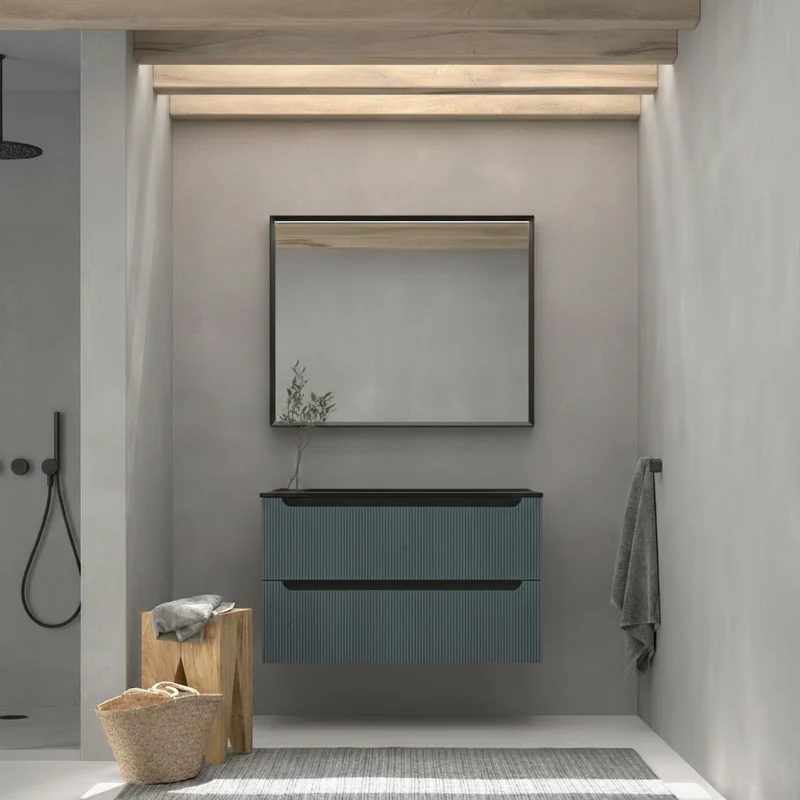 Mueble Auxiliar Baño Suspendido 2 Cajones Kimono | Maderó Atelier