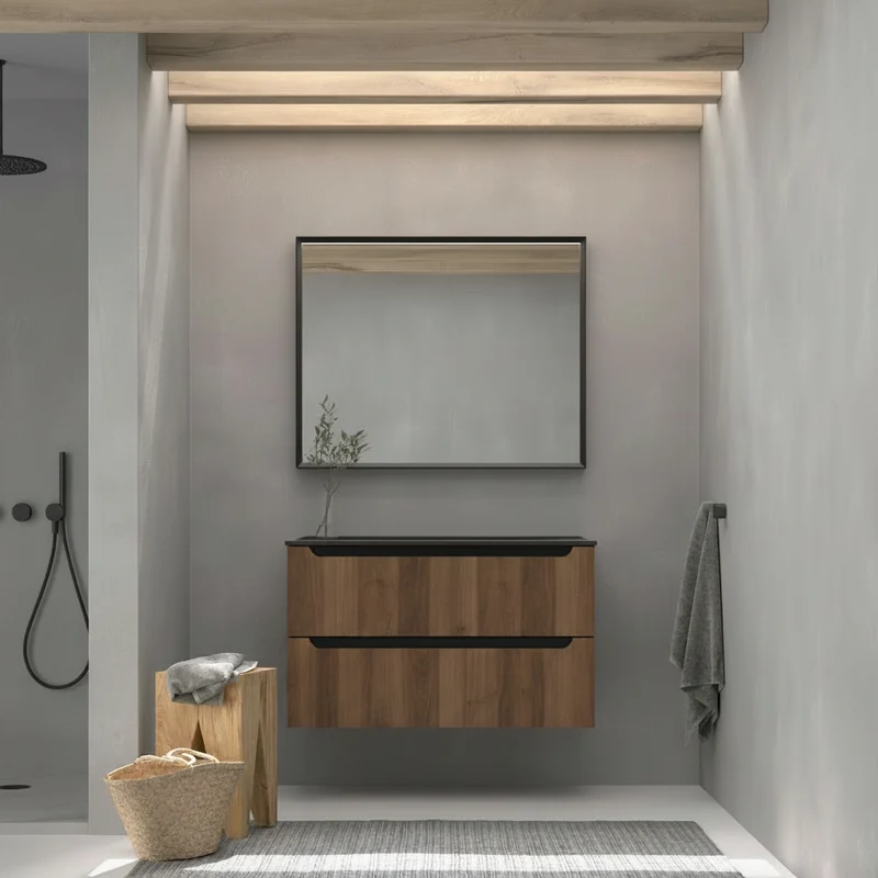 Mueble Auxiliar Baño Suspendido 2 Cajones Kimono | Maderó Atelier