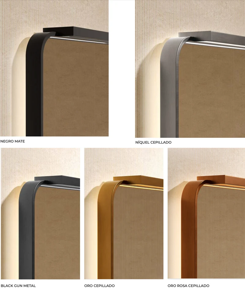 Espejo Rectangular LED con Luz en Marco y Antivaho – Palermo de Ledimex