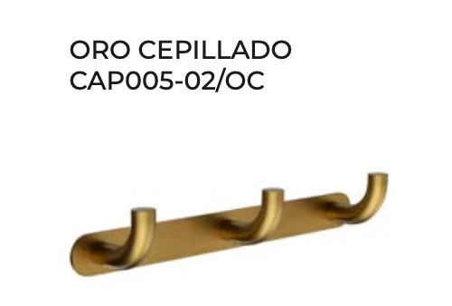 Percha Triple Pure – Accesorios de Baño con Acabados Premium | Medimex