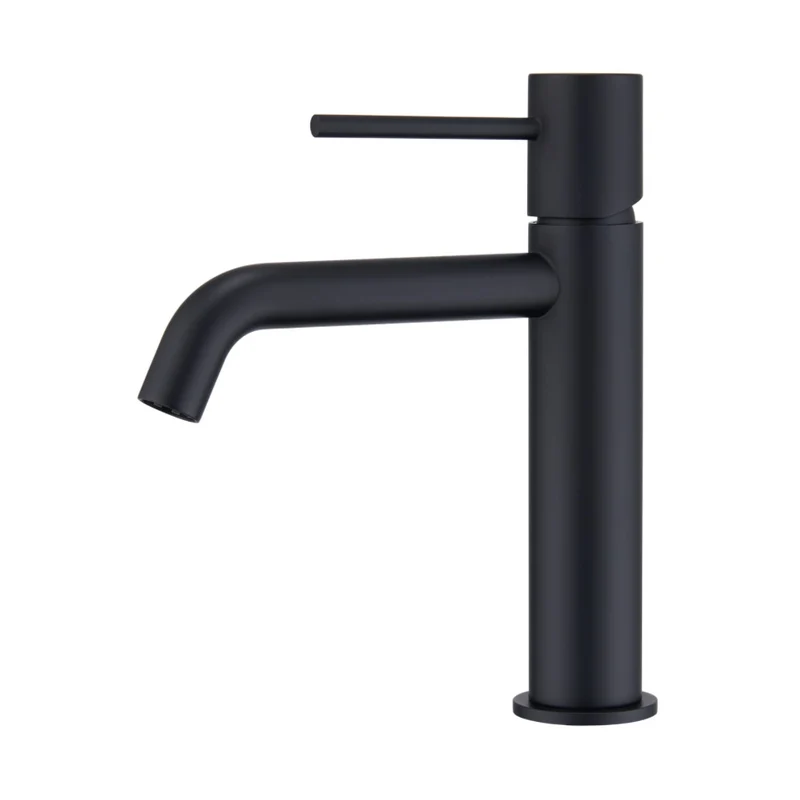 Grifería Lavabo Monomando Monza Negro Mate - Imex
