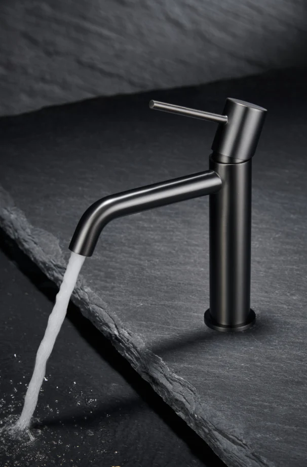 Grifería Lavabo Monomando Monza Negro Mate - Imex