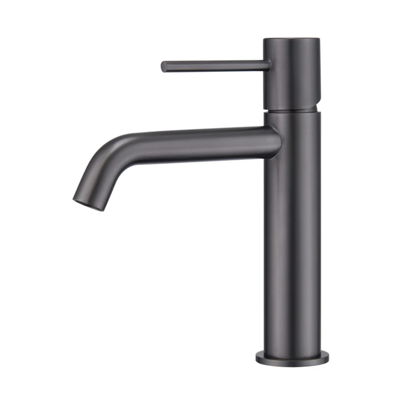 Grifería Lavabo Monomando Monza Black Gun Metal - Imex