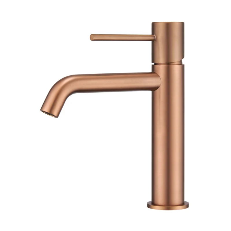 Grifería Lavabo Monomando Monza Oro Rosa Cepillado - Imex