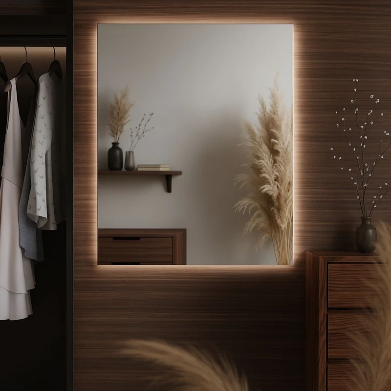 Rectangle LED mirrors with rear lighting 700x1000mm